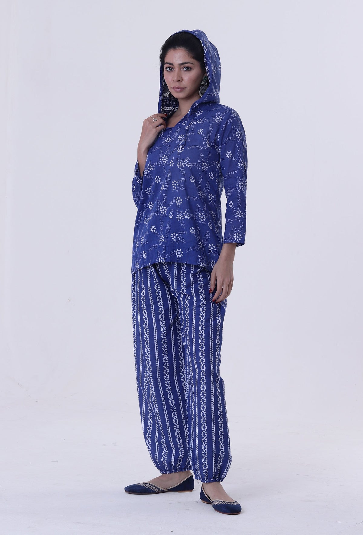 Blue Cotton Top サイズ M