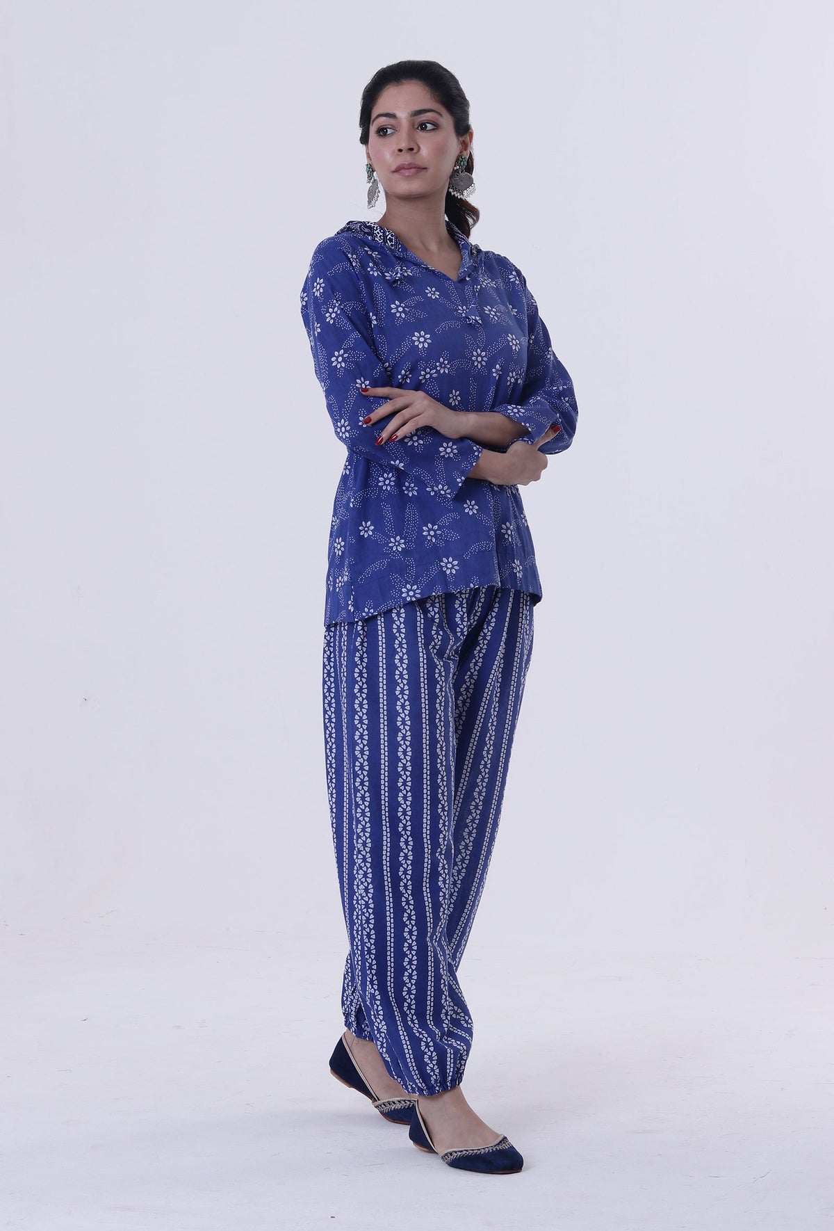 Blue Cotton Top サイズ XL