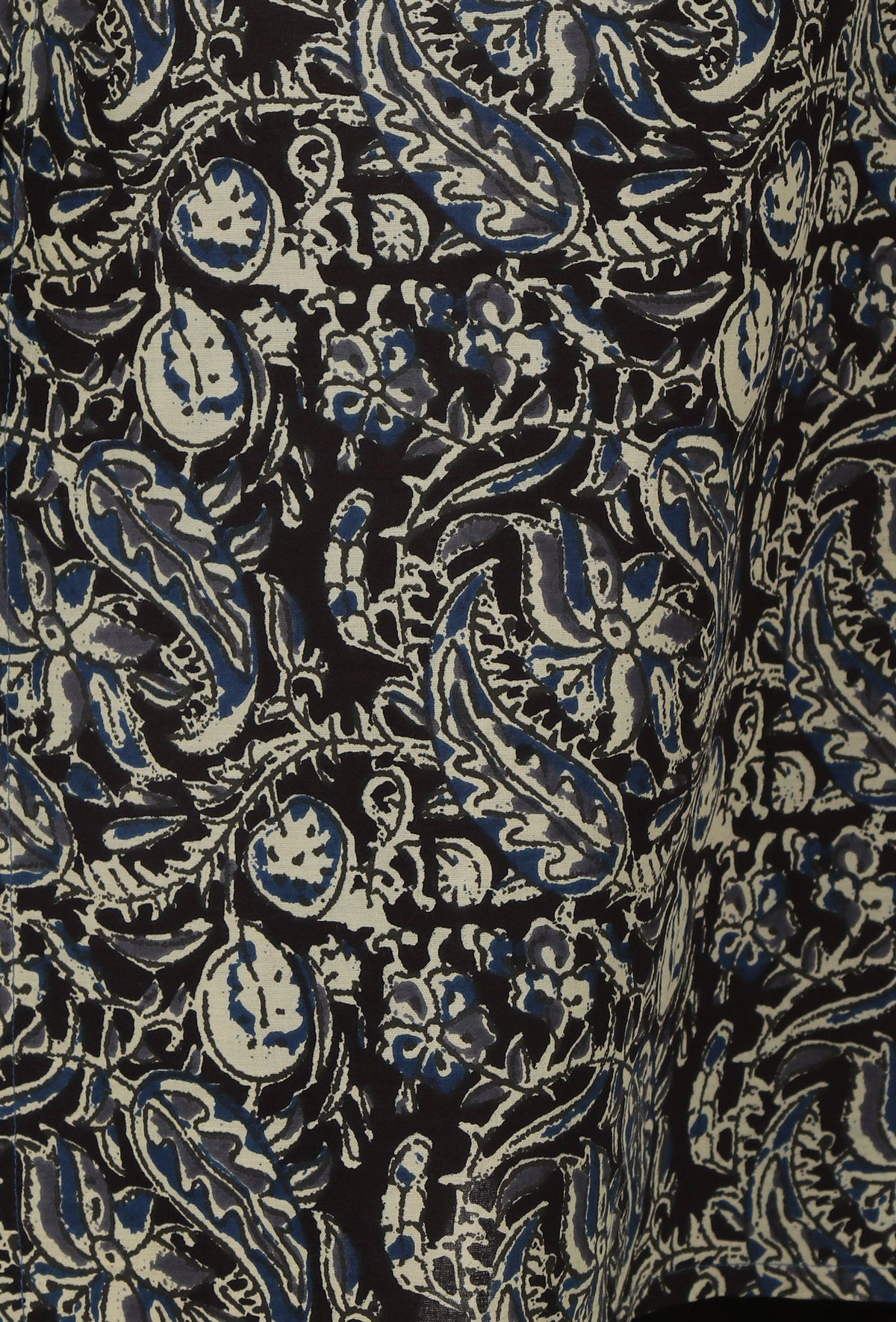 Kalamkari Printed Black Color Cotton Slip サイズ S
