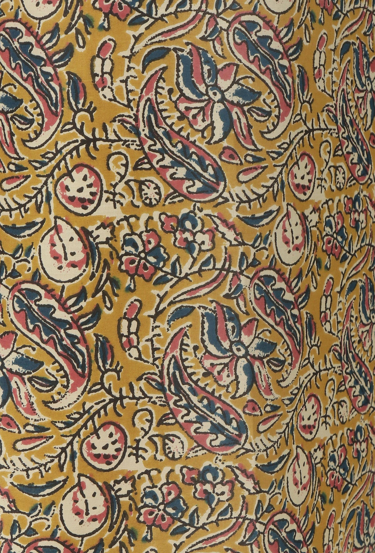 Kalamkari Printed Yellow Color Cotton Slip サイズ M