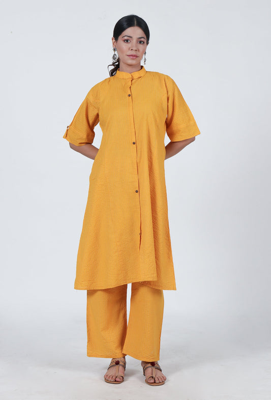 Yellow Cotton Kurta サイズ XXL