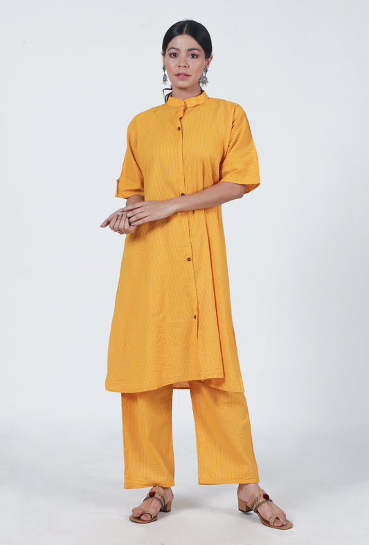 Yellow Cotton Kurta サイズ XXL