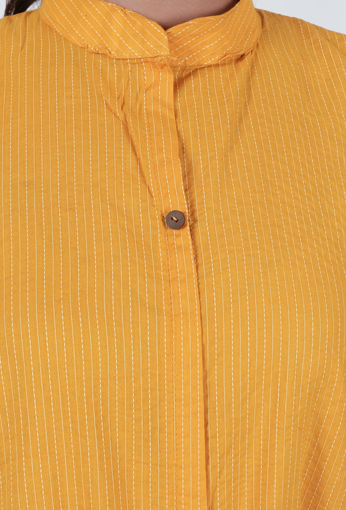 Yellow Cotton Kurta サイズ XXL