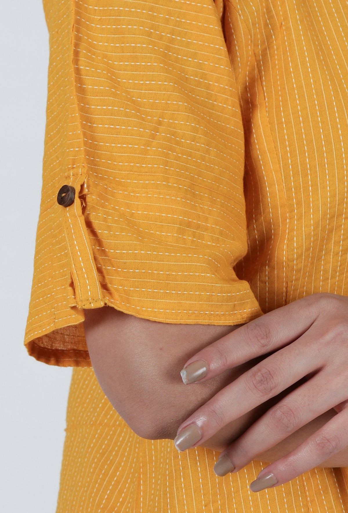 Yellow Cotton Kurta サイズ XXL