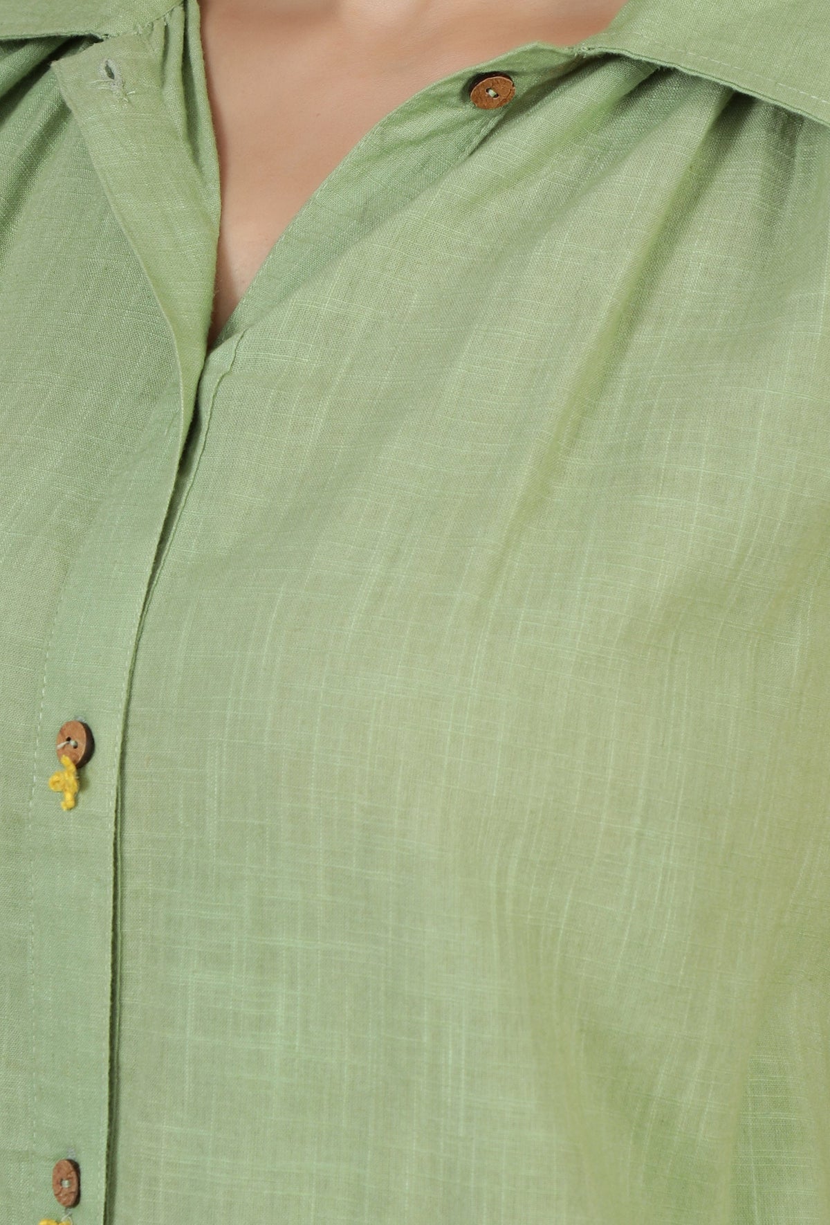 Light Green Sleeveless Shirt Kurta サイズ S