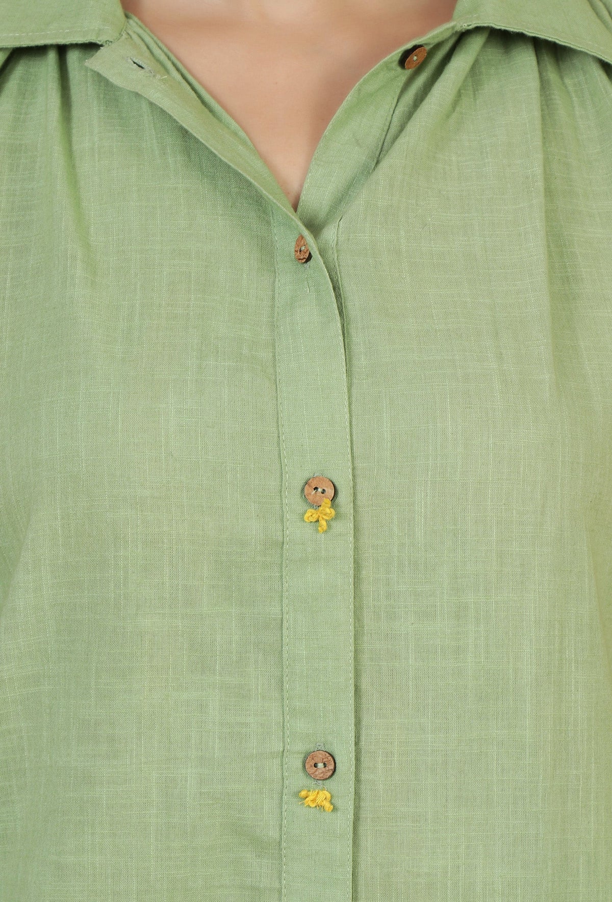 Light Green Sleeveless Shirt Kurta サイズ S