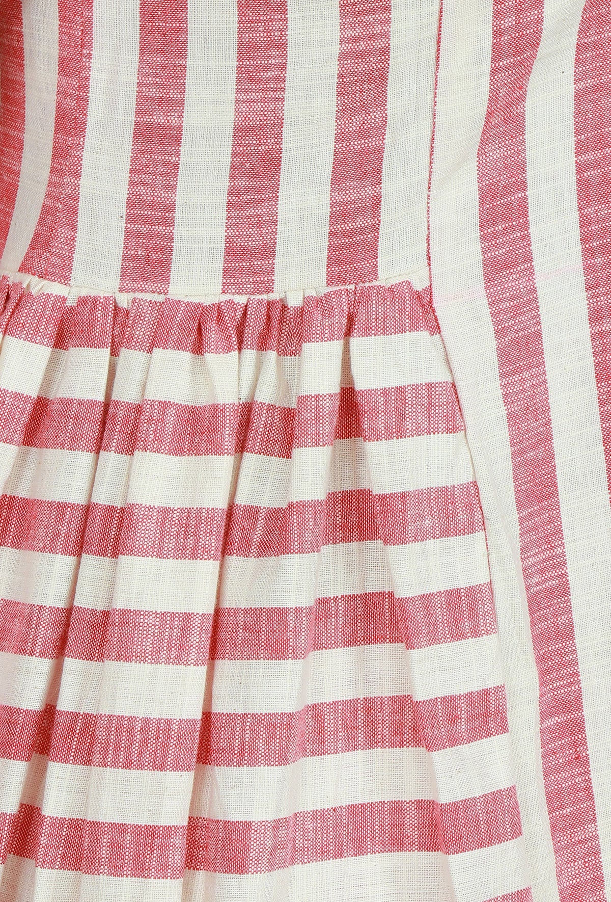 Pink & White Striped Cotton Viscose Kurta サイズ XS