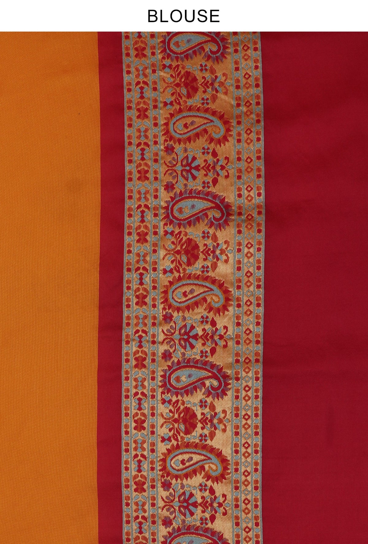Sunshine Yellow Heritage Floral Silk Wool Saree with Unstitched Blouse