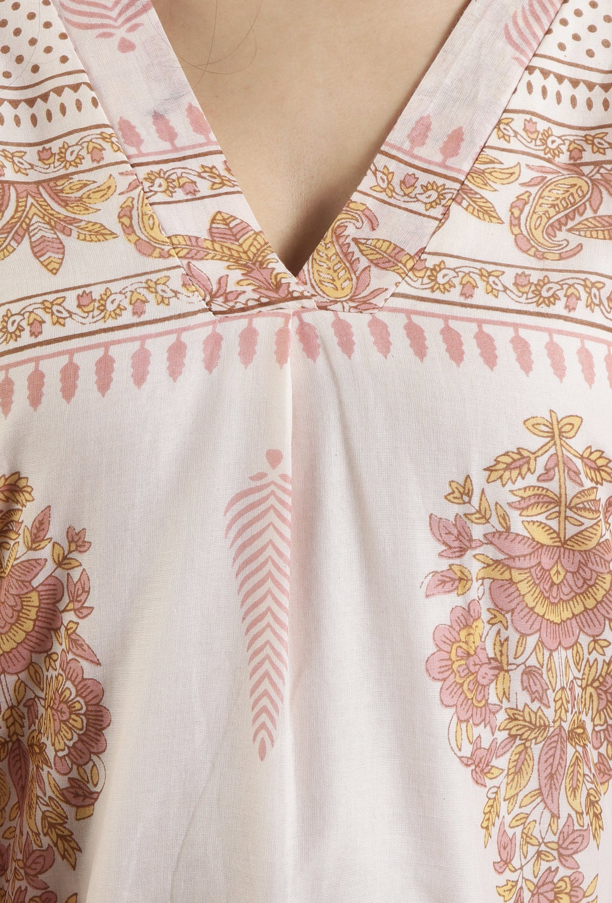 Printed Cotton Straight Kurta サイズ XXL