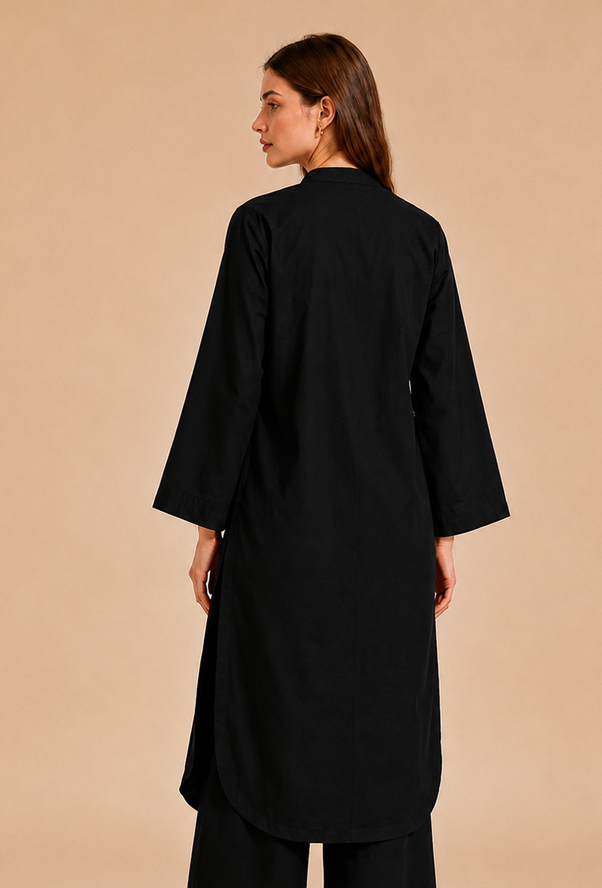 Black Cotton Kurta サイズ XS