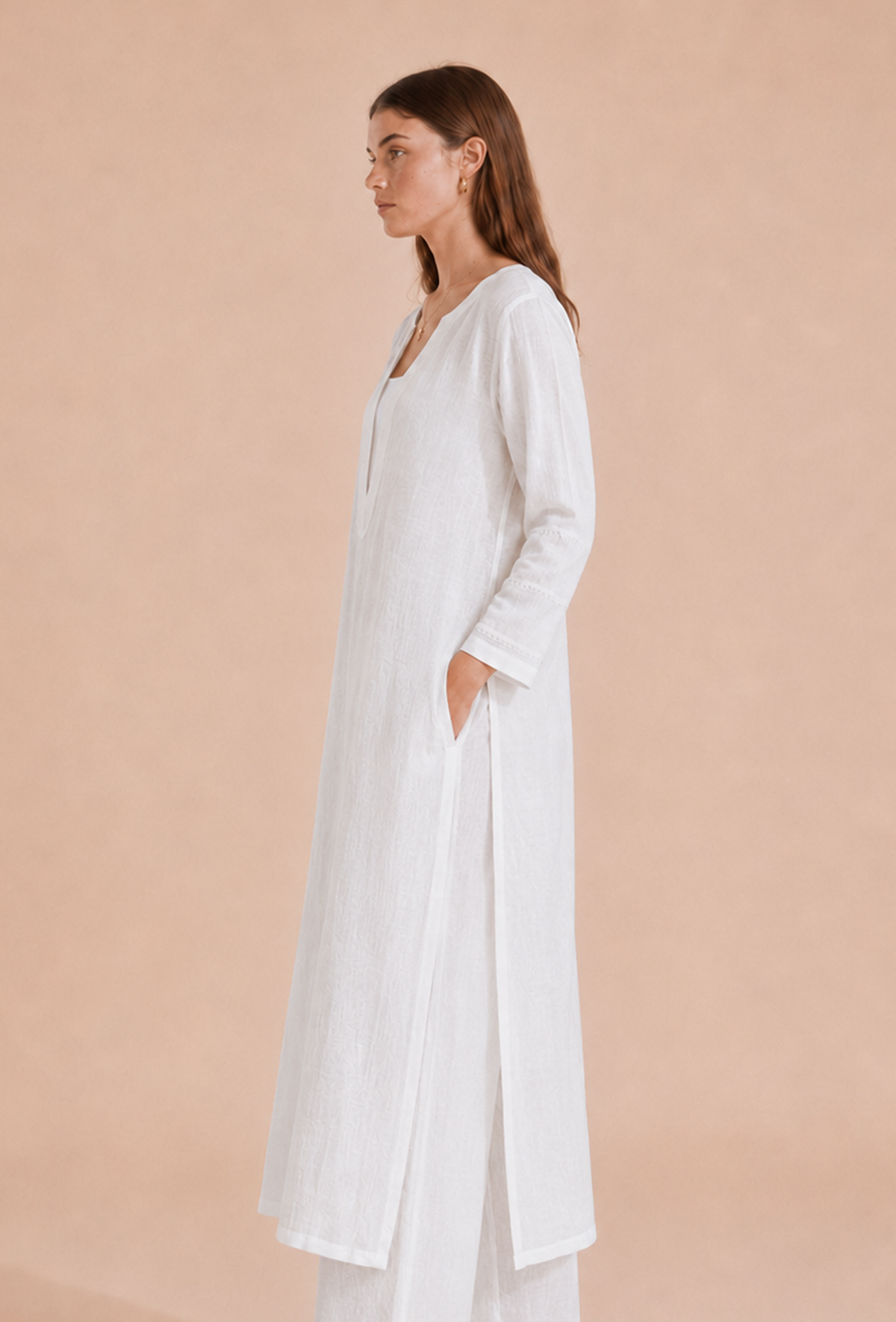 Ivory Straight Kurta サイズ M