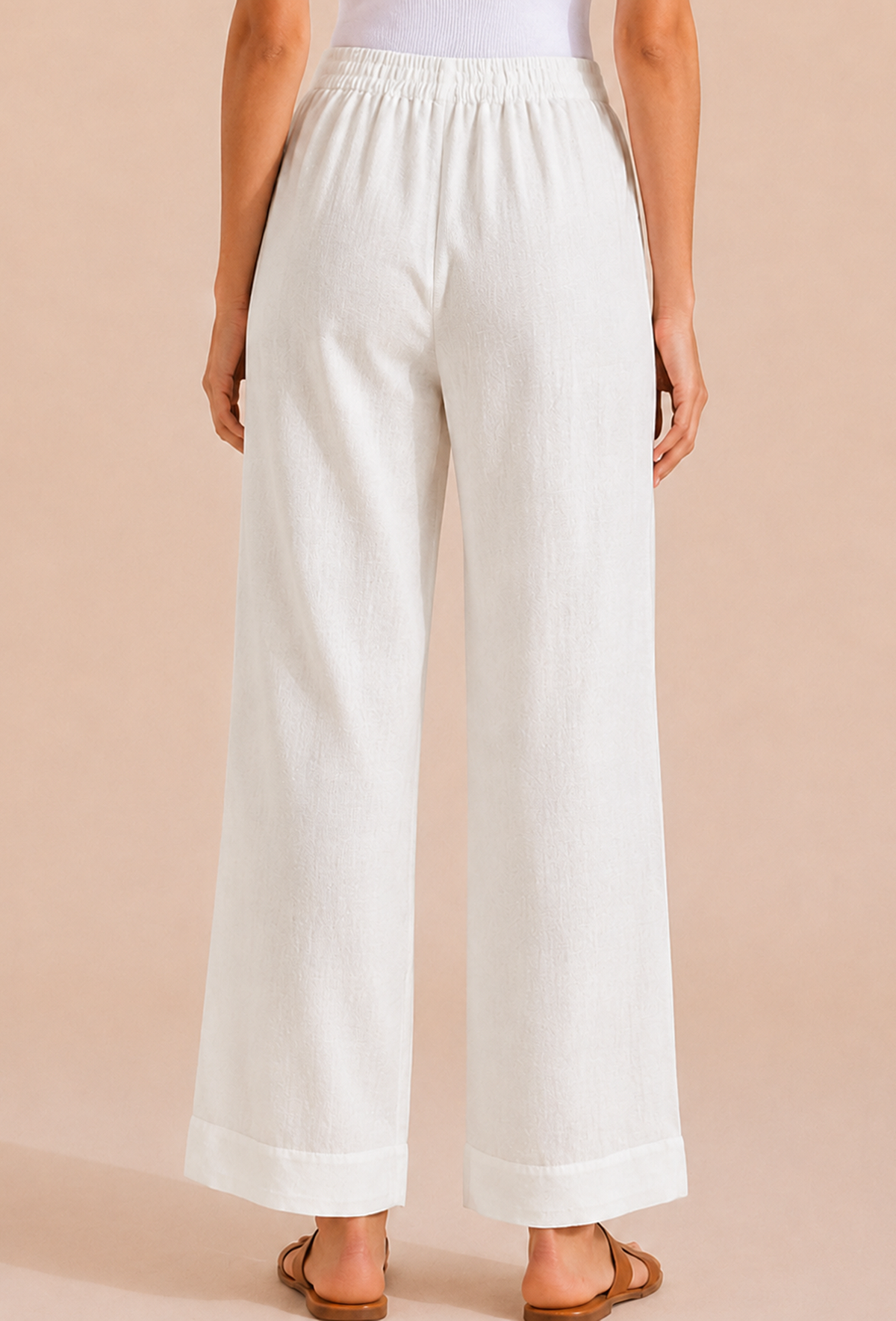 Ivory Breeze Wide-Leg Palazzo サイズ XS