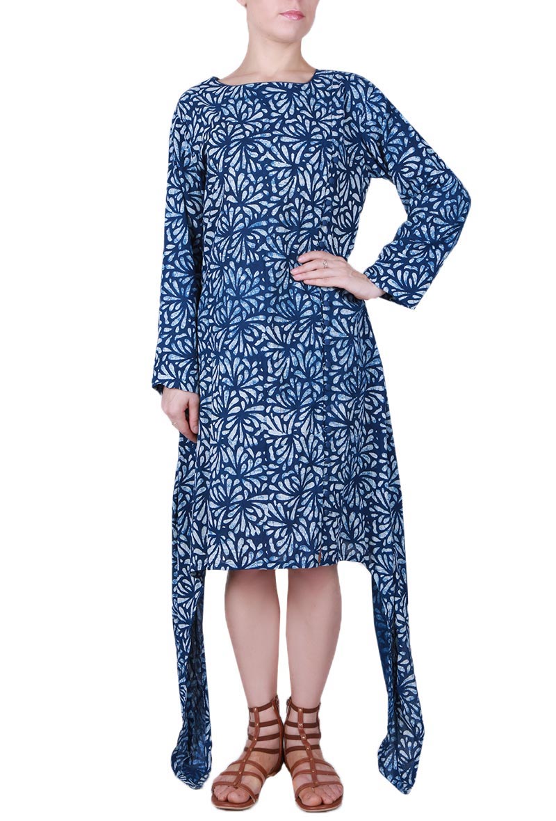 Bagru Asymmetric Dress サイズ XL