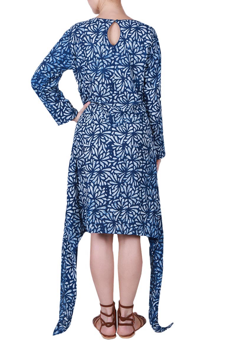Bagru Asymmetric Dress サイズ XL