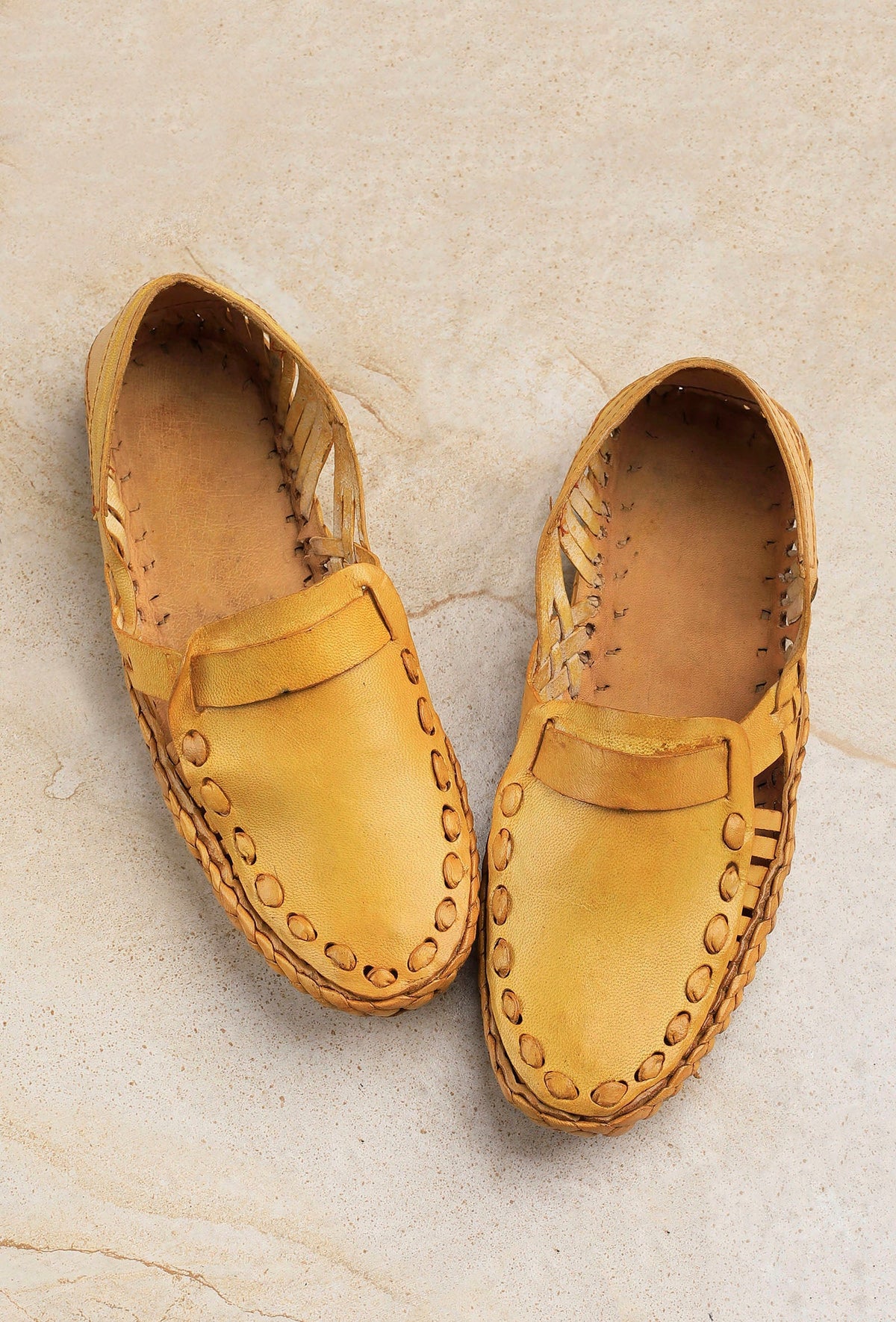 Beige Tan Pure Leather Loafers - For Men サイズ EU43（UK10）