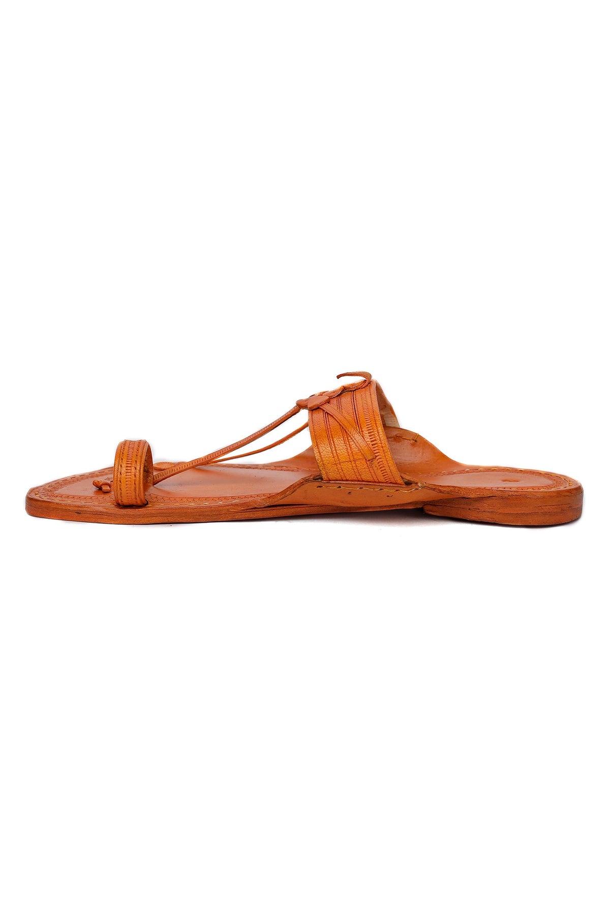 Classic Pure Leather Kolhapuri Flats - For Men サイズ EU41（UK8）