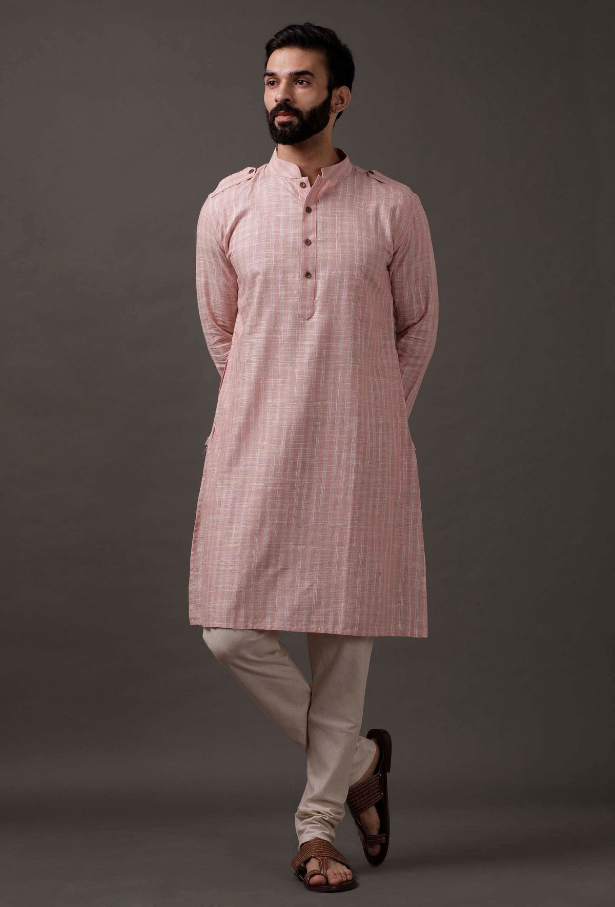 Pink Beige Kurta サイズ 46