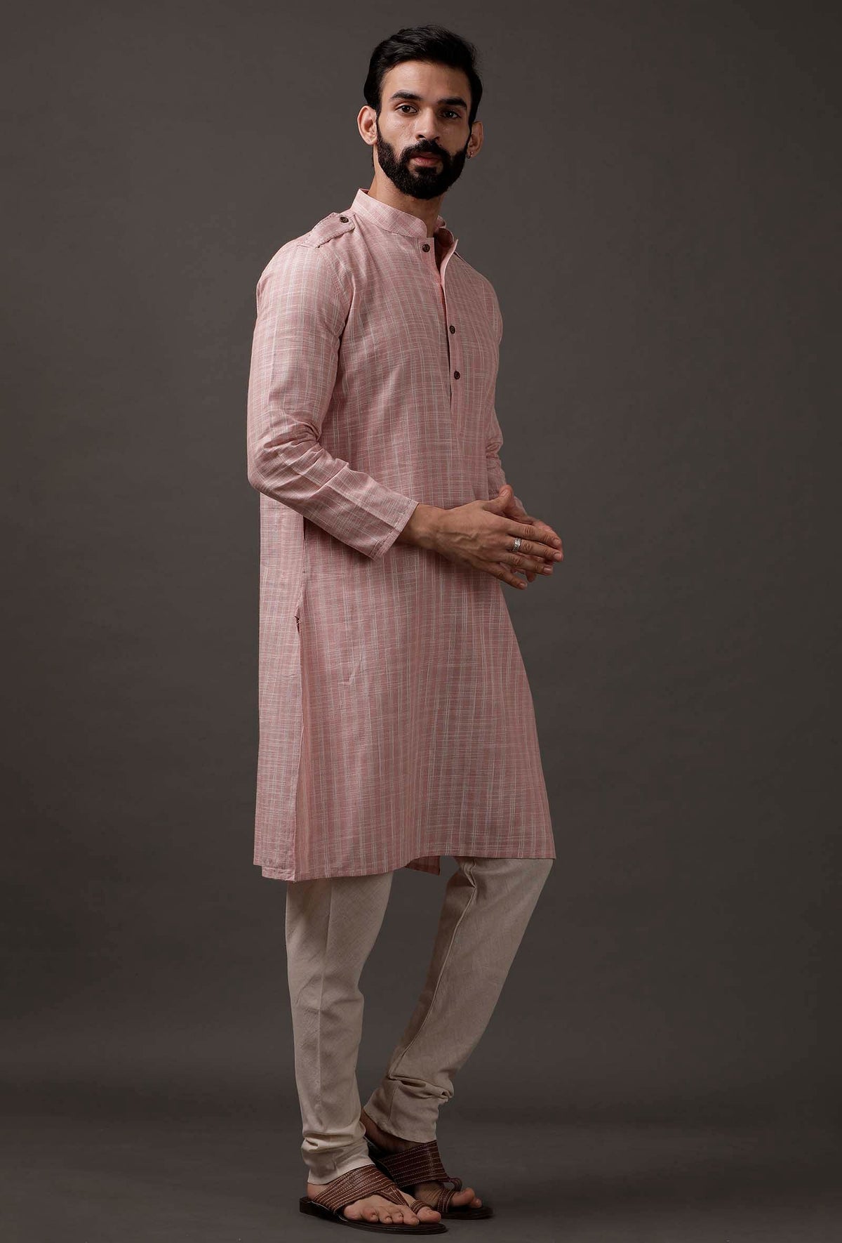 Pink Beige Kurta サイズ 46