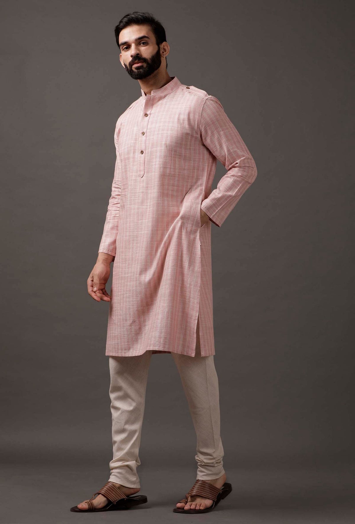 Pink Beige Kurta サイズ 46