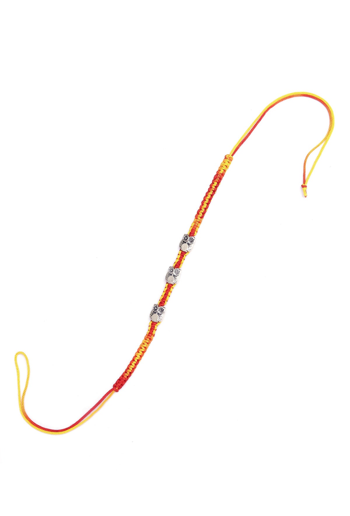 Handcrafted German Silver Owl Shape Rakhi