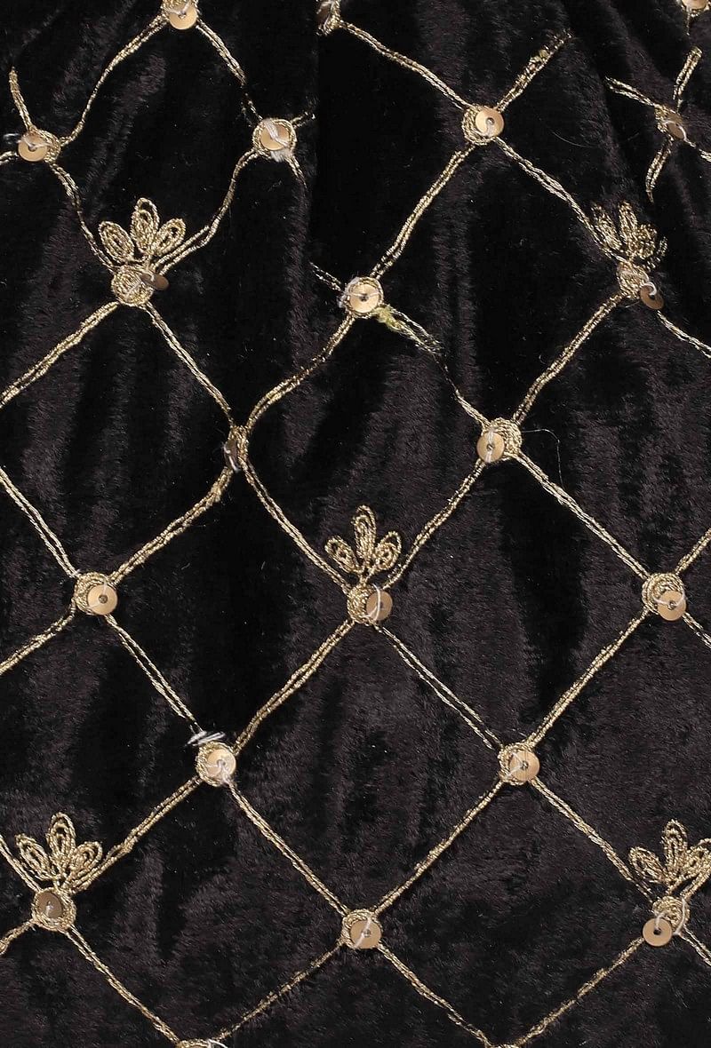Black Velvet Potli Bag