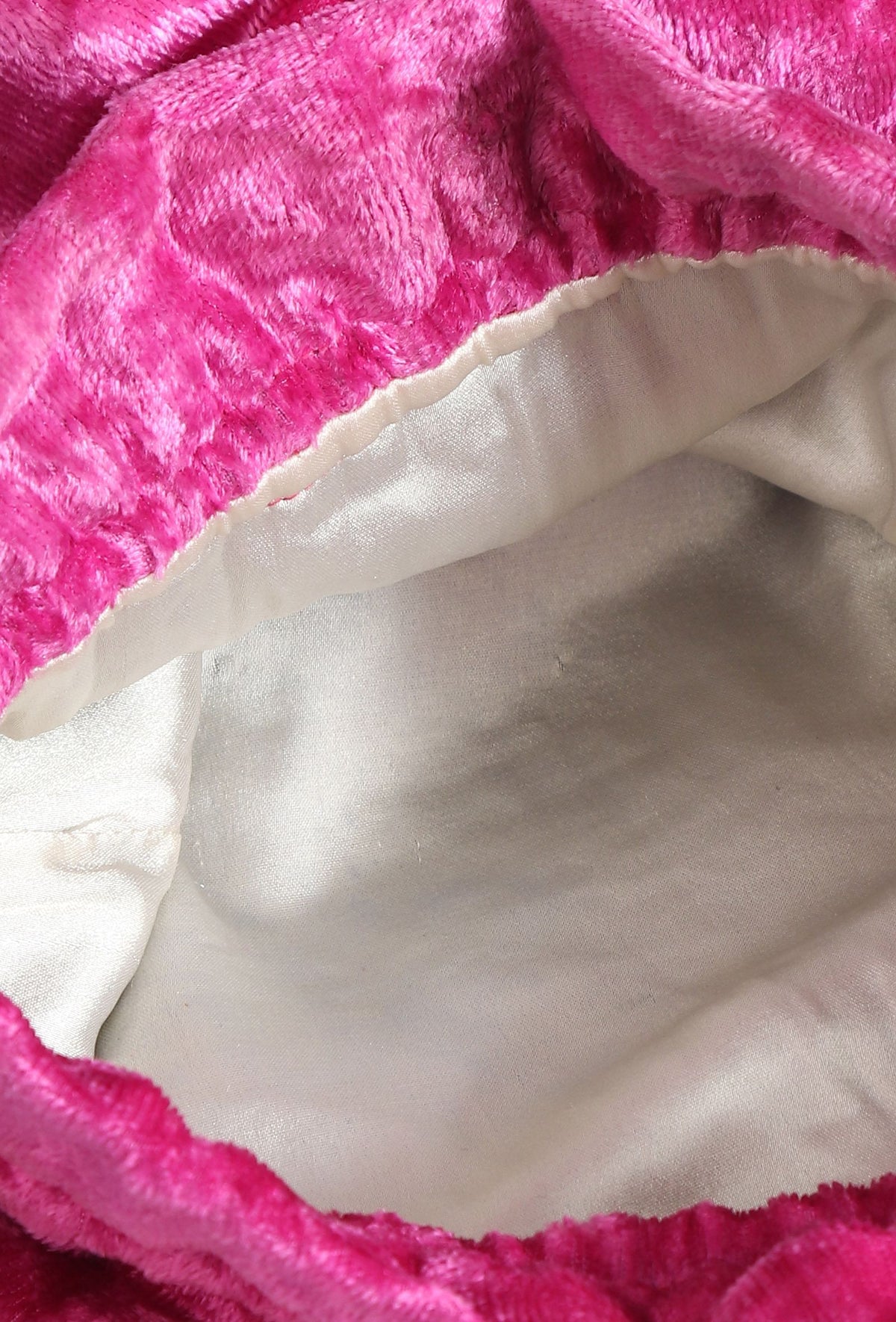 Rose Pink Velvet Tila Embroidery Potli