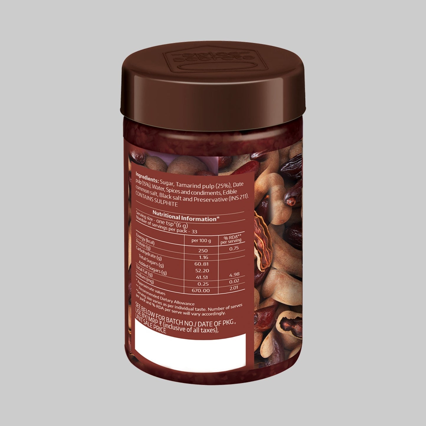 Society Tamarind Date Chutney Jar 200 g