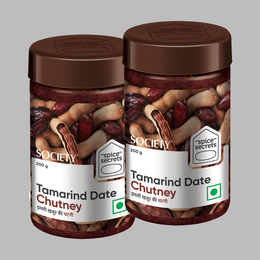 【Society Tea】 Tamarind Date Chutney - Pack of 2｜タマリンドデーツチャツネ 2個パック｜200 g x 2
