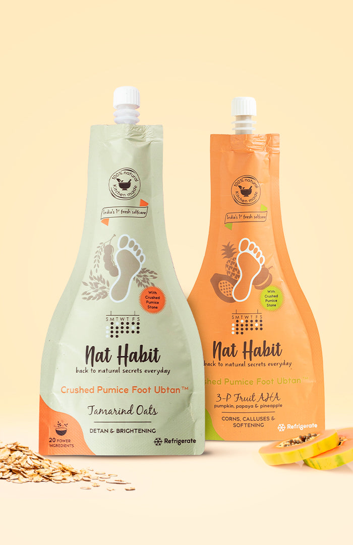 3P-AHA & Tamarind Oats Foot Ubtan 40g × 2