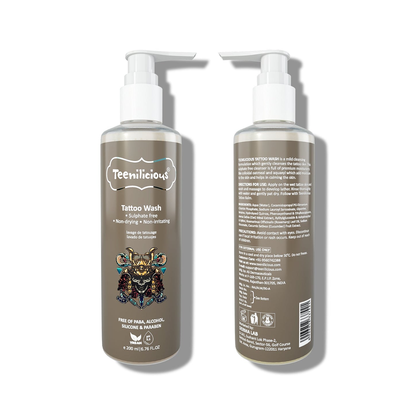 Teenilicious Tattoo Wash - Gentle Tattoo Wash For All Types Of Tattoo