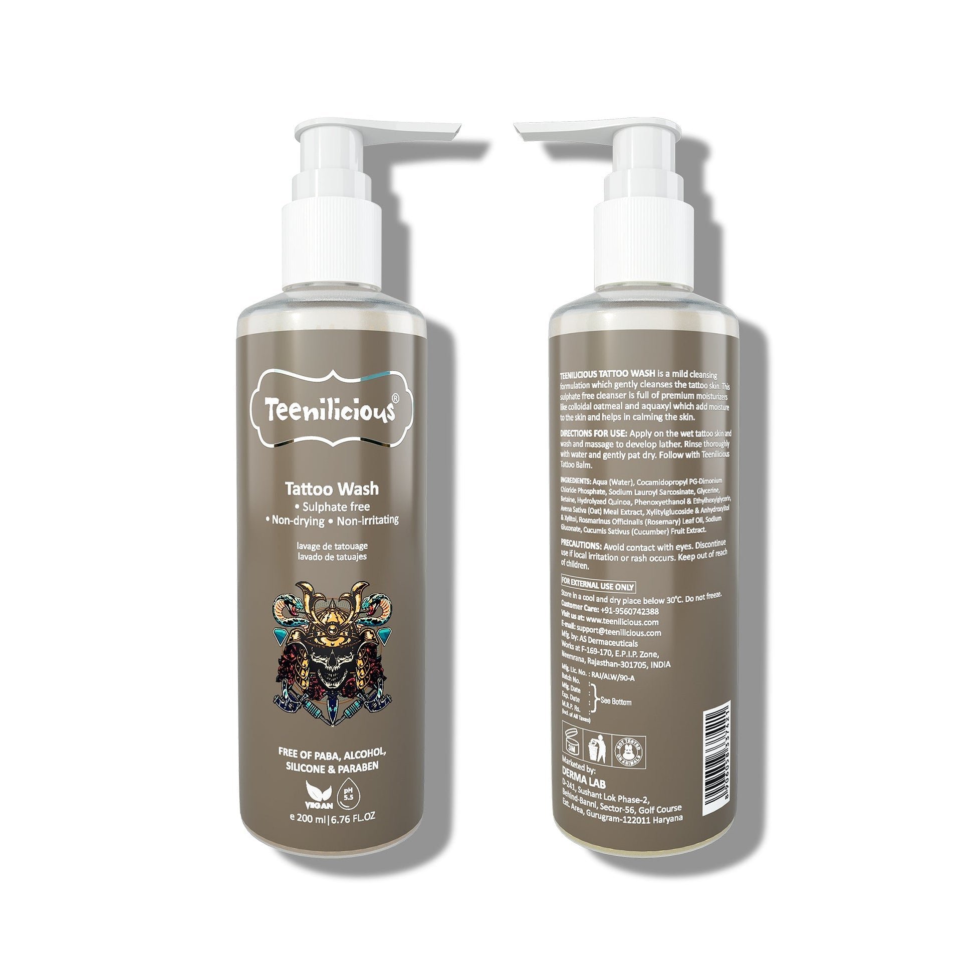 Teenilicious Tattoo Wash - Gentle Tattoo Wash For All Types Of Tattoo