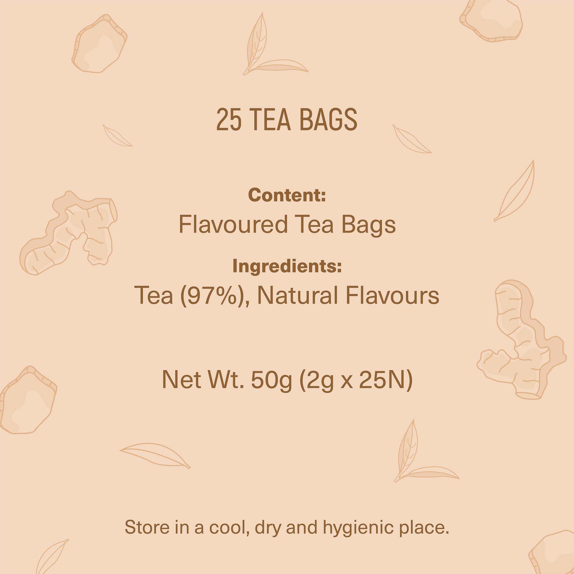 Ginger Black Tea – 25 Tea Bags 25 Tea Bags