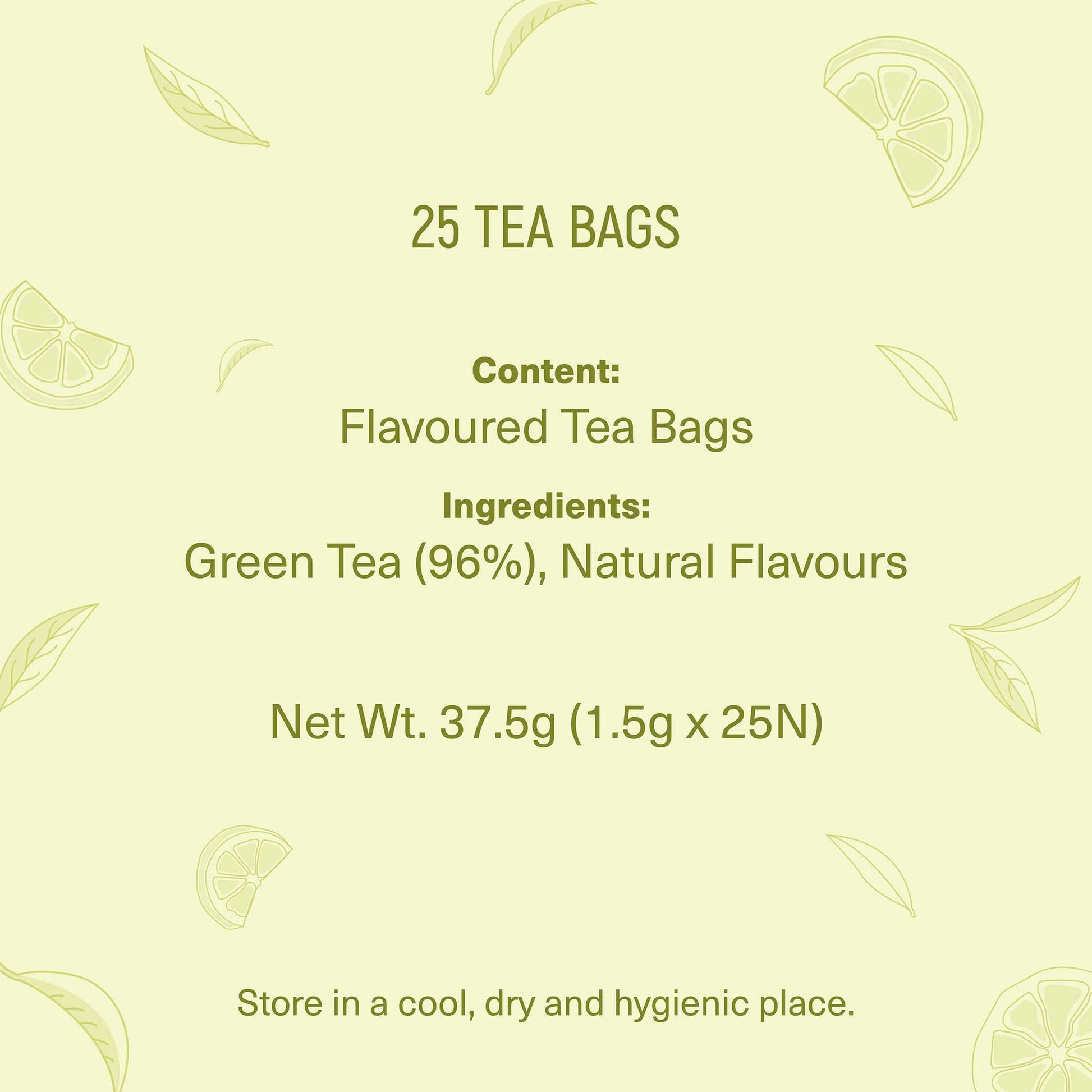 Lemon Green Tea – 25 Tea Bags 25 Tea Bags