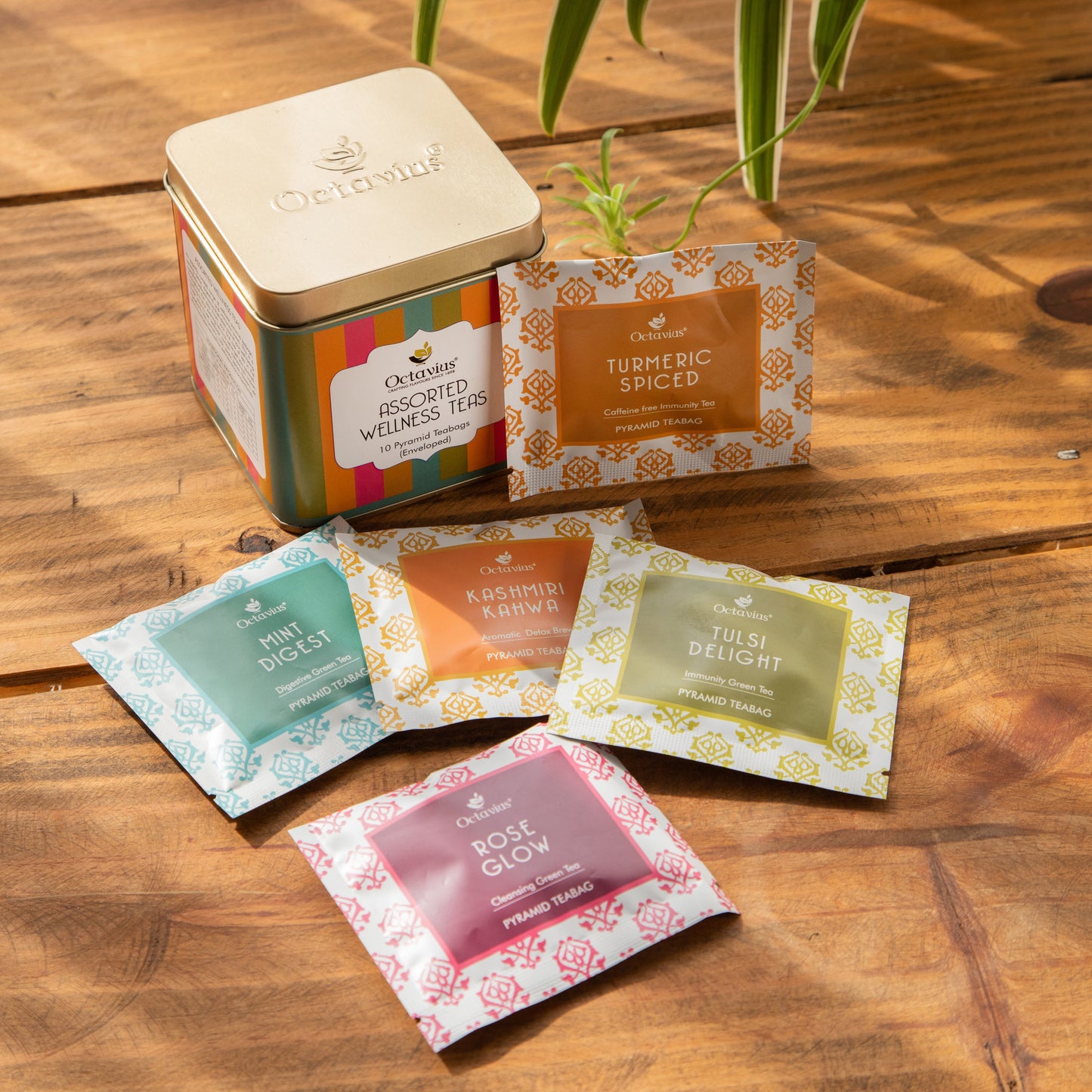 Assorted Wellness Teas (10 Pyramid Teabags) 10 Pyramid
