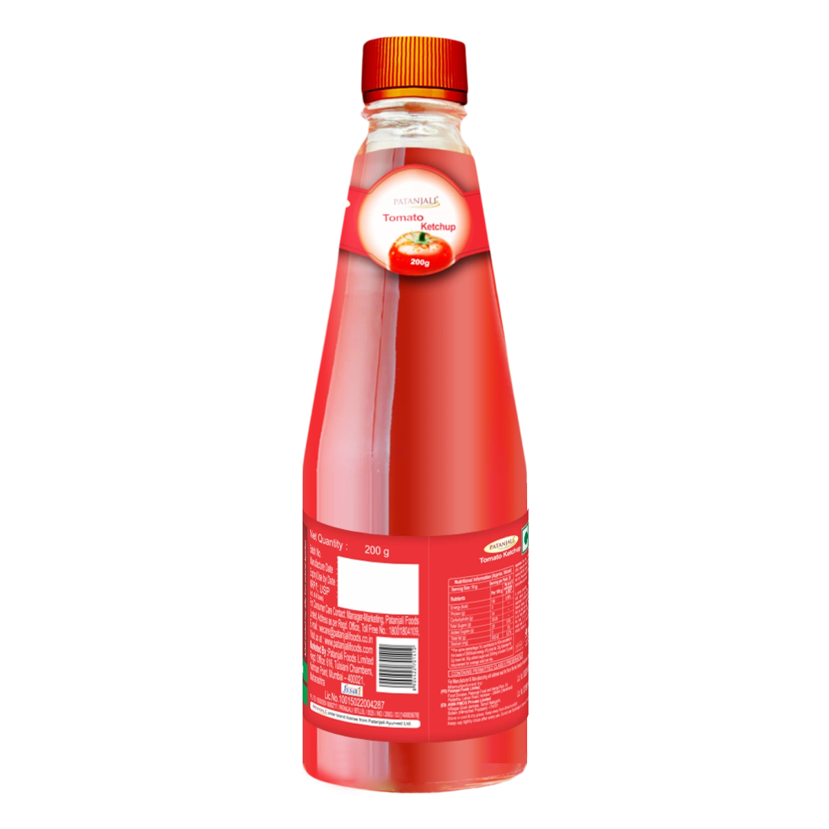 Patanjali Tomato Ketchup W/o Onion Garlic (B) (500 g) 200g