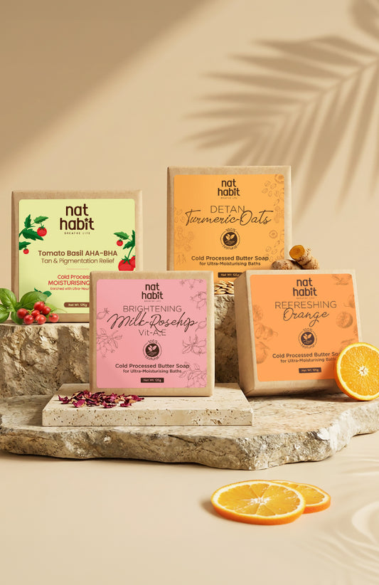 Hydrating De-tan Soap Set Pack of 4 125g × 4