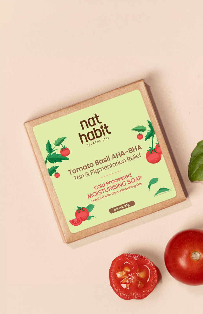 Cold Processed Tomato Basil AHA-BHA Moisturising Soap Mini Pack 20g×1個