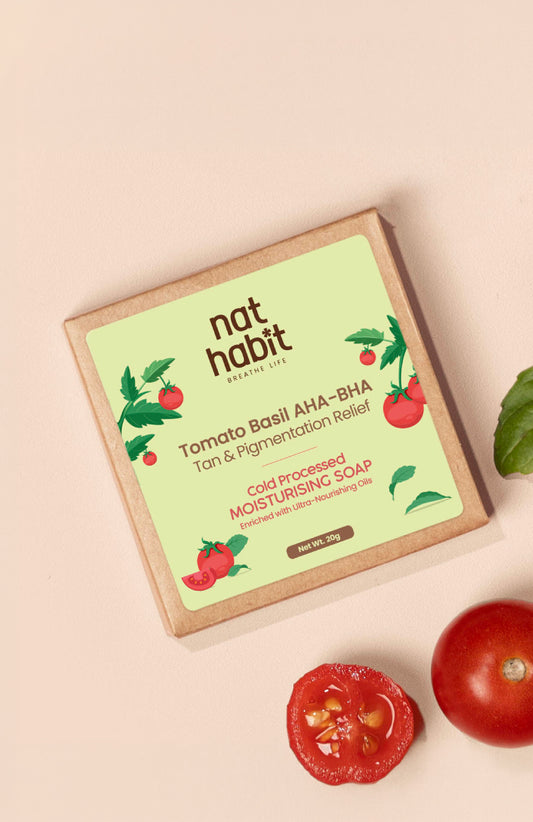 Cold Processed Tomato Basil AHA-BHA Moisturising Soap Mini Pack 20g×1個
