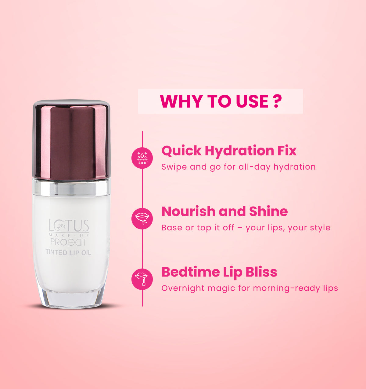 Proedit Tinted Lip Oils Enriched With Hyaluronic Acid Tinted_Peach / 6.5 ml