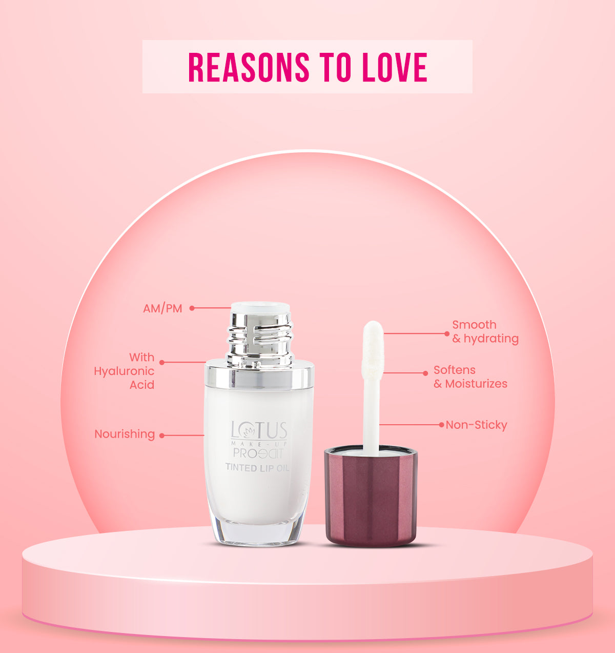 Proedit Tinted Lip Oils Enriched With Hyaluronic Acid Tinted_Peach / 6.5 ml
