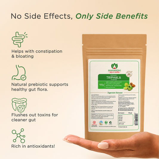 【Maharishi Ayurveda】 Organic Triphala Churna | Digestive Health & Natural Cleansing｜オーガニック トリファラ チュルナ｜Packof2