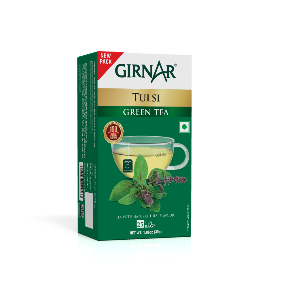 Green Tea Bags - Tulsi 10 Tea Bags