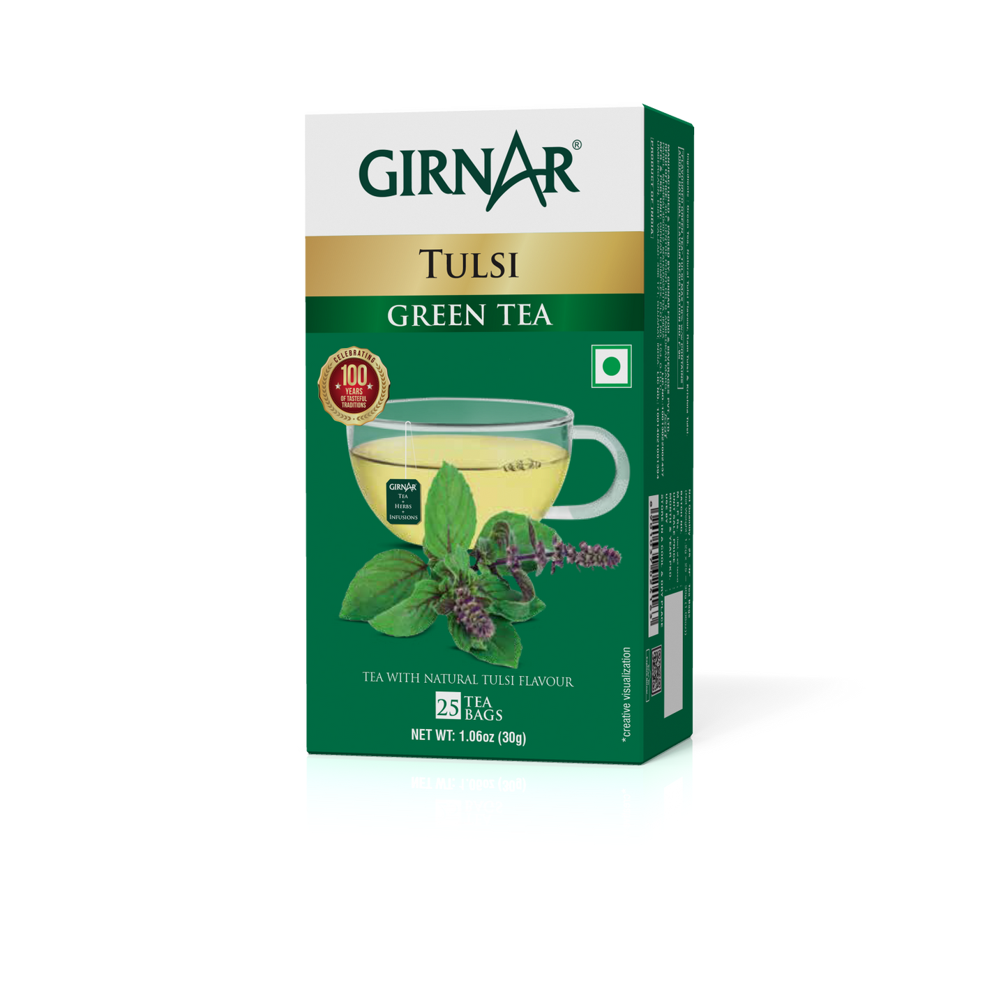 Green Tea Bags - Tulsi 10 Tea Bags