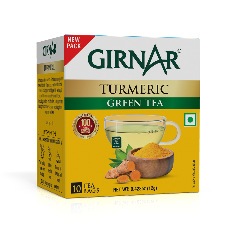 Green Tea Bags - Turmeric 10 Tea Bags