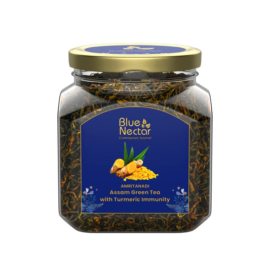 Turmeric Green Tea for Immunity Booster | Free Tea Infuser (50 g + 15 g Free | 33 cups) 50g