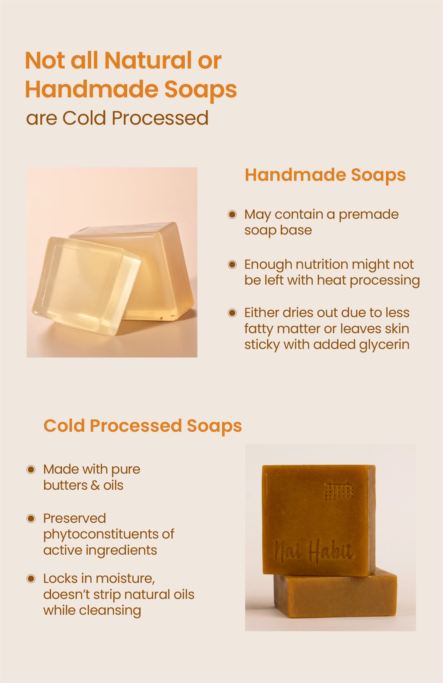 Cold Processed Detan Turmeric-Oats Soap 125g-x1