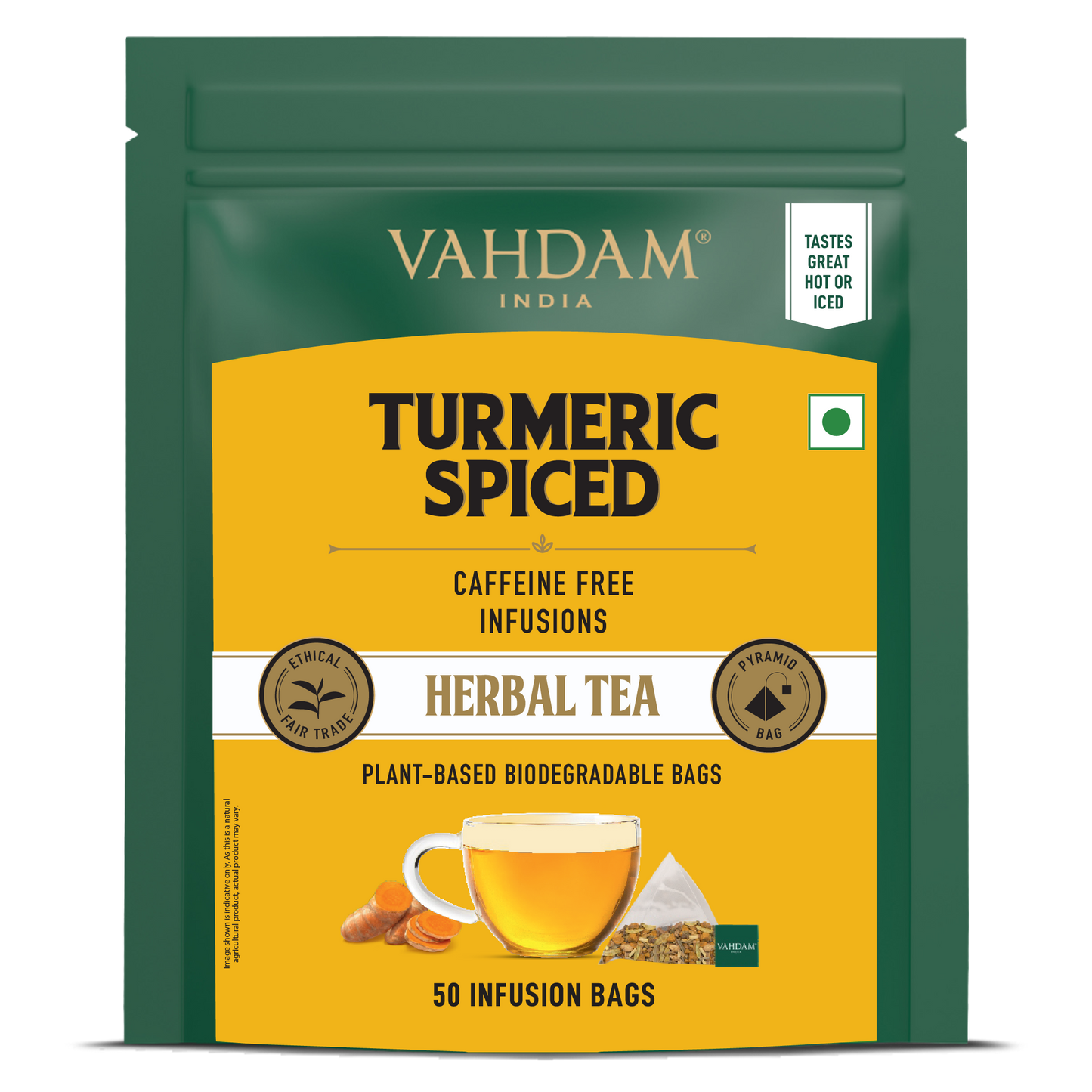 Turmeric Spiced Herbal Infusion, 50 Count 50 Count