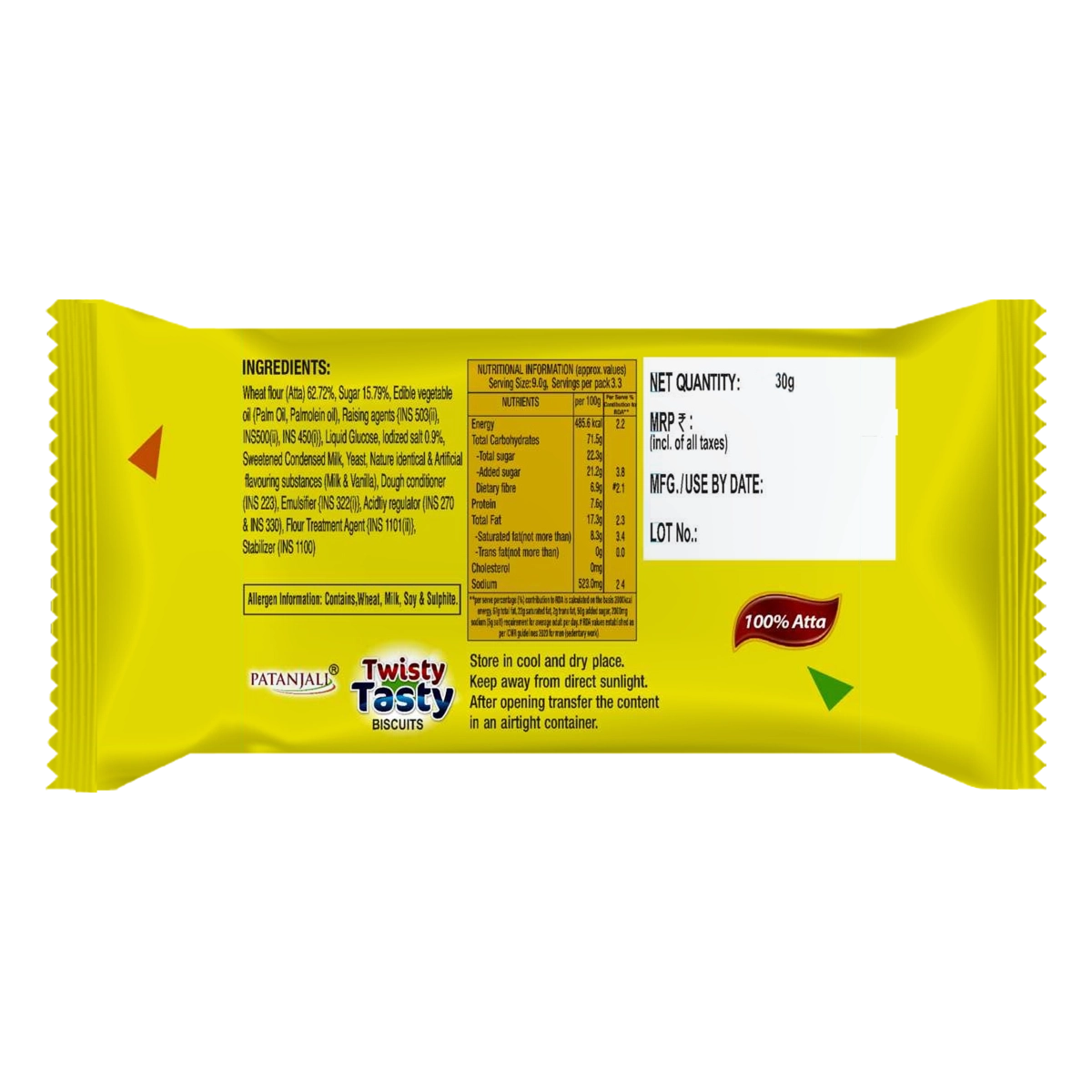 Patanjali Twisty Tasty Biscuit (35 Gram) 30g