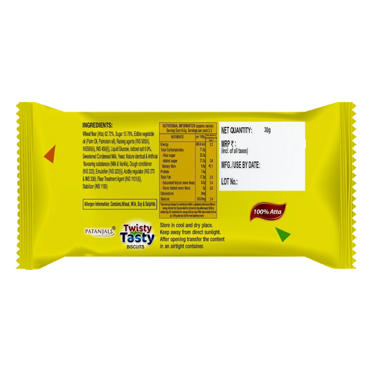 Patanjali Twisty Tasty Biscuit (35 Gram) 30g