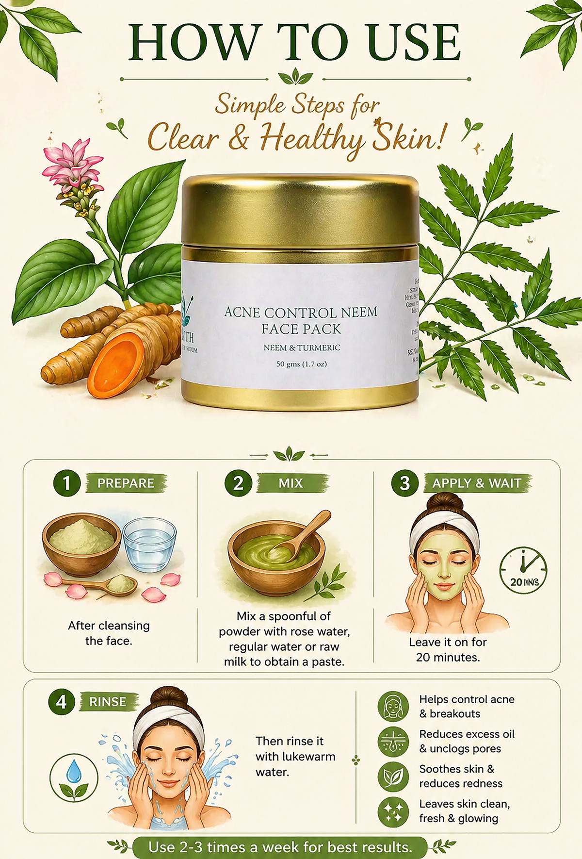 Acne Control Neem Face Pack